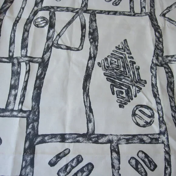 Vintage 1960s Francis Price MAYA Abstract Tribal MCM Upholster Fabric 3Y ENGLAND